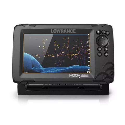 Hook REVEAL 7 GPS/halradar plotter 83/200 455/800 kHz  HDI lefelé pásztázó jeladóval