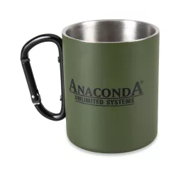   ANACONDA Carabiner Mug 300ml Stainless Steel fém kávéscsésze