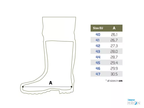 Delphin HRON melles csizma | 46 méret