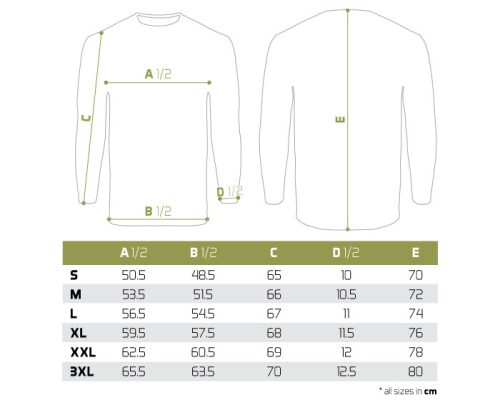 Trikó hosszú ujjú Delphin RAWER Carpath | S