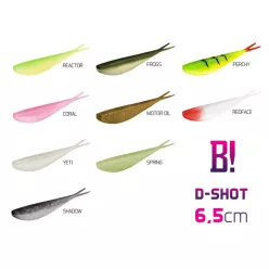 BOMB! Gumihal Dropshot / 5db | 6,5cm/Motor Oil