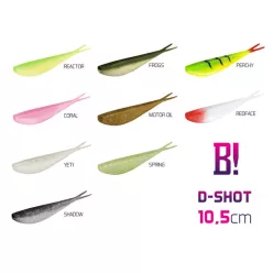 BOMB! Gumihal Dropshot / 5db | 10,5cm/Motor Oil