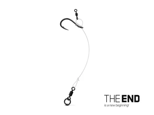 Delphin THE END CHOD Rig kötött horog 4db | 6cm / 0.45mm/#6
