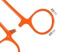 Ívelt csipesz Delphin Atak! REFLEX | 15cm