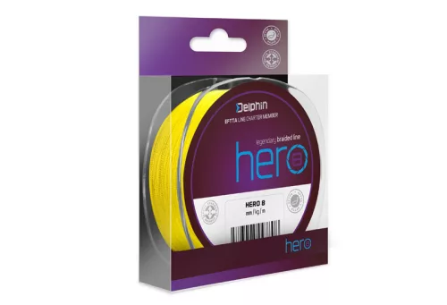 Delphin HERO 8 / fluo sárga | 0,12mm 8,2kg  300m