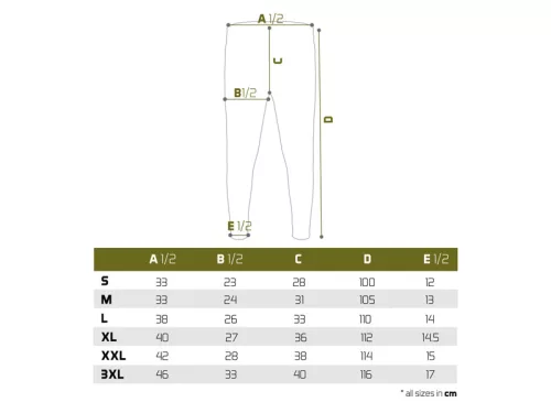 Thermo aláöltözet Delphin TUNDRA Manor / nadrág | XXL