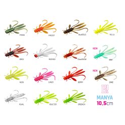Delphin MANYA UVs nimfa / 5db | 10.5cm/NEON