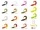 Gumihal Delphin TWISTA UVs / 5db | 8cm/CANDY