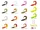 Gumihal Delphin TWISTA UVs / 5db | 10cm/CANDY