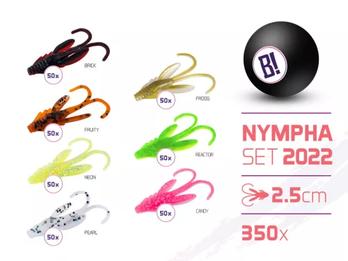 BOMB Nympha csali szett 2022 színek 2,5cm / 350db | 2,5cm