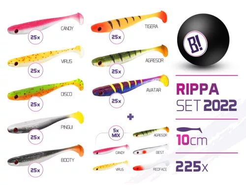 BOMB Rippa csali szett 2022 színek 10cm / 225ks | 10cm