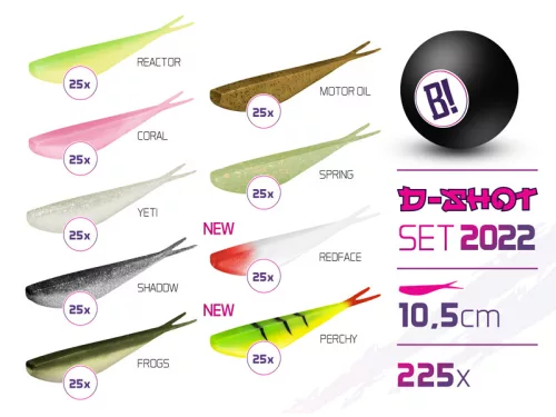 BOMB D-SHOT 2022 csali szett 10,5cm / 225db | 10,5cm