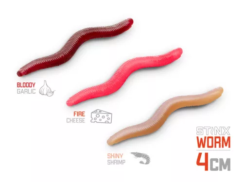 Gumihal Delphin B! StinxWORM Garlic / 50db | 4cm / BLOODY