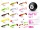 Gumihal szett BOMB Fatty / 350db | 12cm