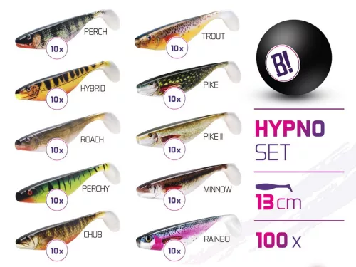 Műcsali szettek BOMB Hypno 13cm / 100db | 13cm