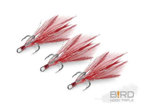 Delphin B!RD Hook TRIPLE / 3db | piros tollak #4
