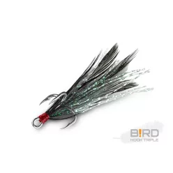 Delphin B!RD Hook TRIPLE / 3db | fekete tollak #10