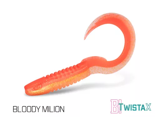 Gumihal Delphin TwistaX Eeltail UVs / 5db | 15cm/BERRY