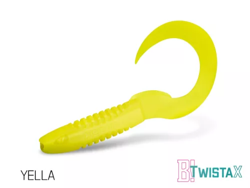 Gumihal Delphin TwistaX Eeltail UVs / 5db | 15cm/YELLA