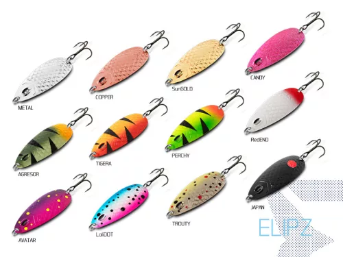 Delphin ELIPZ FullSCALE támolygó kanál | 12g RedEND Hook #2