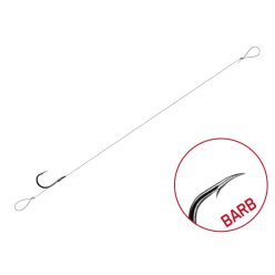 Kötött horog Delphin FLR Loop / 6db | 8cm/0,22mm/BARB #10