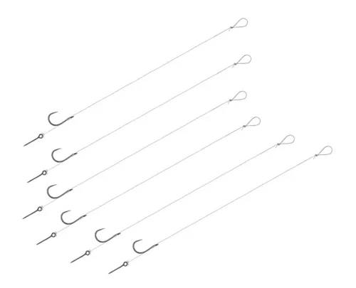 Kötött horog Delphin FLR Sting / 6db | 8cm/0,22mm/B-LESS #10/Sting 5