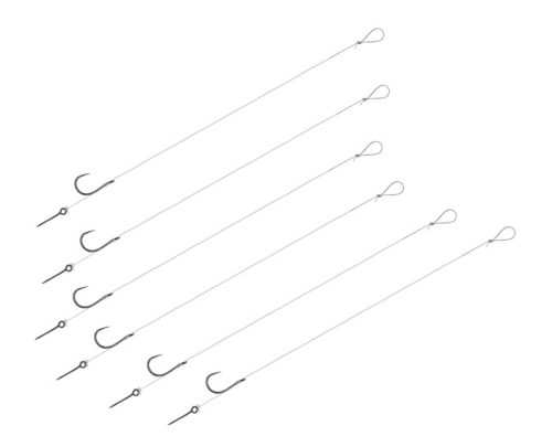 Kötött horog Delphin FLR Sting / 6db | 8cm/0,22mm/B-LESS #12/Sting 5