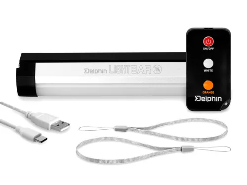 Sátorlámpa távirányítóval Delphin LightBAR UC | 5700K 2000mAH