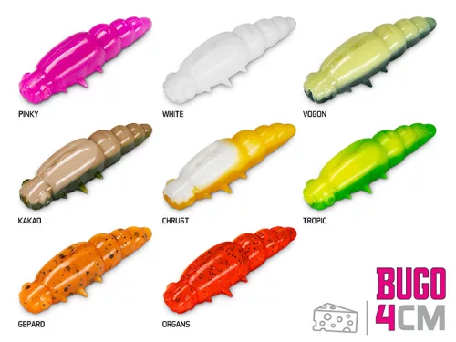 Delphin BUGO sajt / 15 db plasztik csali | 4cm / GEPARD