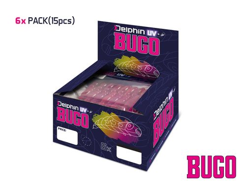 Delphin BUGO sajt / 15 db plasztik csali | 4cm / KAKAO