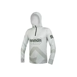   Delphin UV ARMOR 50+ Kapucnis hosszúujjú póló | Olive (XXL)