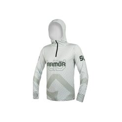   Delphin UV ARMOR 50+ Kapucnis hosszúujjú póló | Olive (XXXL)