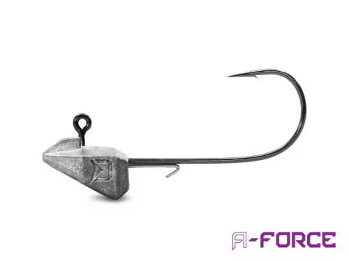 Grub-tartóval ellátott Delphin AeroFORCE jigfej / 5 db | 5g-2
