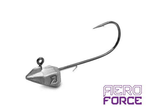 Grub-tartóval ellátott Delphin AeroFORCE jigfej / 5 db | 20g-7/0
