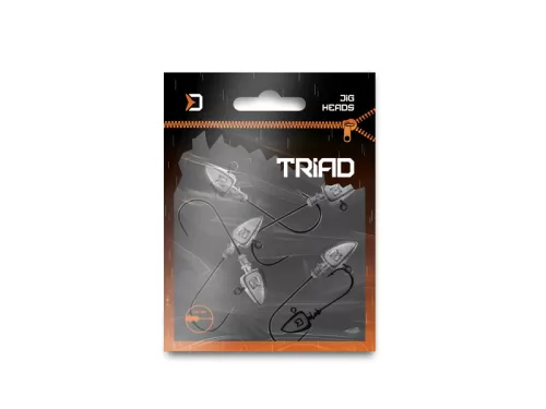 Gallérral ellátott Delphin TRIAD jigfej / 5 db
