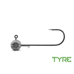   Grub-tartóval ellátott Delphin TYRE jigfej / 5 db | 12g-4/0