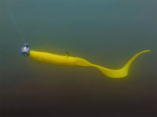 Grub-tartóval ellátott Delphin TYRE jigfej / 5 db | 15g-6/0