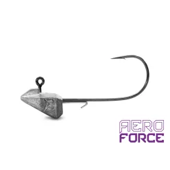   Grub-tartóval ellátott Delphin AeroFORCE jigfej / 5 db | 15g-3/0