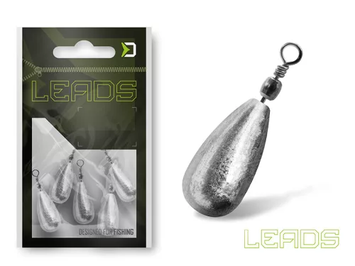 Delphin LEADS Körteólom forgóval / 5db 30,0g