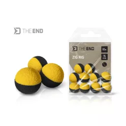 Delphin TheEND ZIG RIG / 10db fekete-sárga 15mm