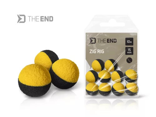 Delphin TheEND ZIG RIG / 10db fekete-sárga 15mm