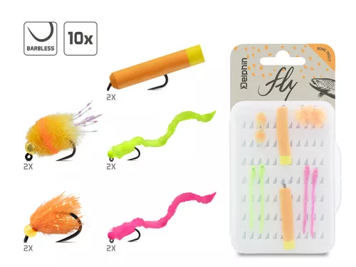 Delphin FLY Műlégy készlet / 10 db Bung trout