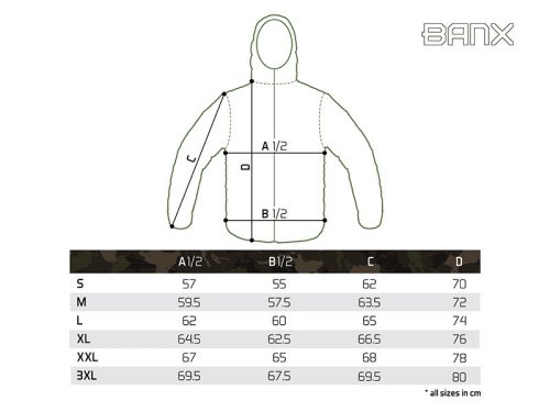 Delphin BANX dzseki - bélelt téli kabát 3XL
