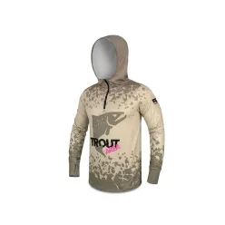 Delphin UV ARMOR 50+ Kapucnis hosszúujjú póló Trout XXXL