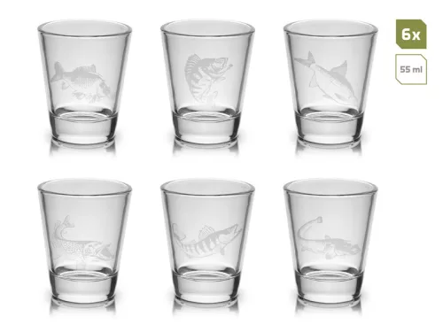 Delphin SHOTY 6 az 1-ben pálinkás pohárszett 6x55ml
