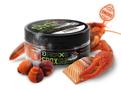Nástraha D SNAX SHELL Losos-Rak 8mm/wafters/rozpustné/30g