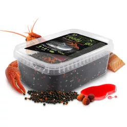   Pellet box Delphin Reaxe READY&GO / Lazac–Rák 400g+120ml booster+10mm waft
