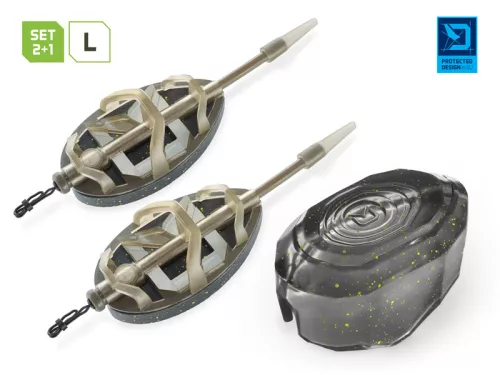 Delphin Method QUIX Reaxe Feeder Szett töltőszerszámmal 2+1 L 30g