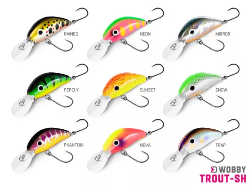 Wobbler Delphin WOBBY TROUT-SH 4g/4cm/Float./TRAP