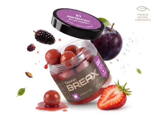 Dipelt bojli Delphin BreaX/SweetBERRY Faeper-Eper-Szilva/24 mm/200 ml